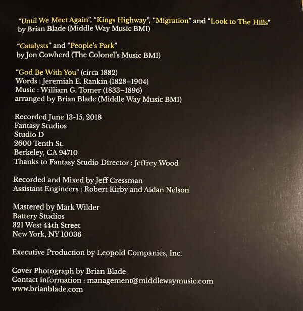 Brian Blade & The Fellowship Band ~ Kings Highway (Vinyl) - Djungel & Jazz