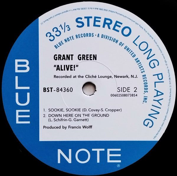 Grant Green ~ Alive! (Vinyl) - Djungel & Jazz