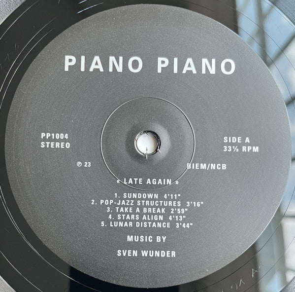 Sven Wunder ~ Late Again (Vinyl) - Djungel & Jazz