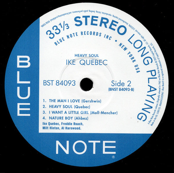 Ike Quebec ~ Heavy Soul (Vinyl) - Djungel & Jazz