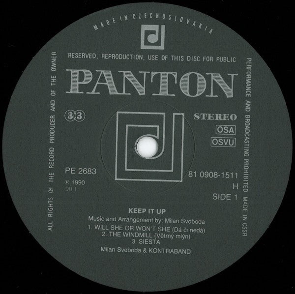 Milan Svoboda & Kontraband ~ Jen Tak Dál = Keep It Up (Vinyl) - Djungel & Jazz