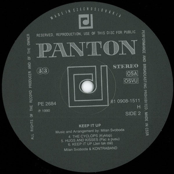 Milan Svoboda & Kontraband ~ Jen Tak Dál = Keep It Up (Vinyl) - Djungel & Jazz