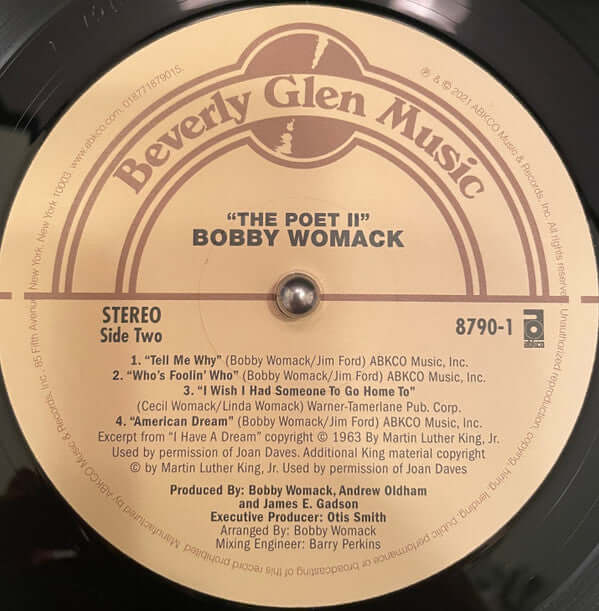 Bobby Womack Featuring Patti LaBelle ~ The Poet II (Vinyl) - Djungel & Jazz