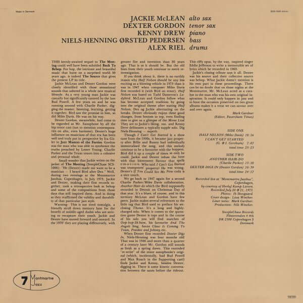 Jackie McLean Feat. Dexter Gordon ~ The Source Vol. 2 (Vinyl) - Djungel & Jazz