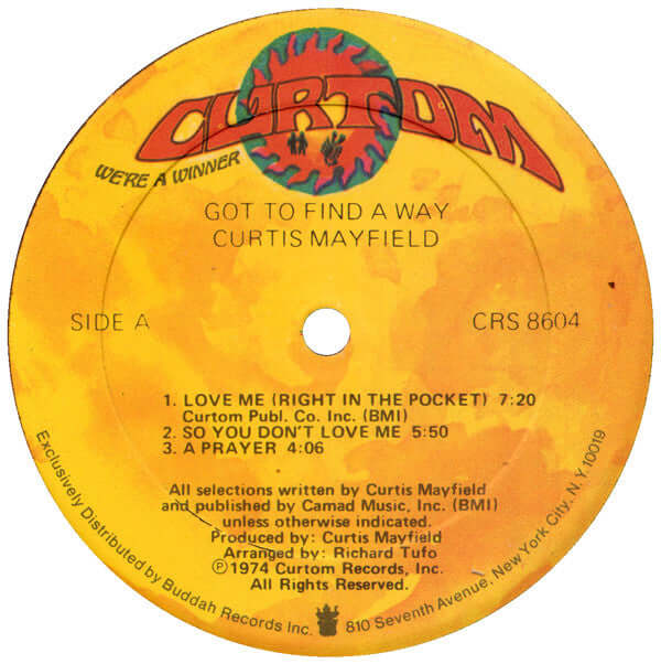 Curtis Mayfield : Got To Find A Way (LP, Album, Son)