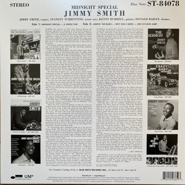 The Incredible Jimmy Smith ~ Midnight Special (Vinyl) - Djungel & Jazz
