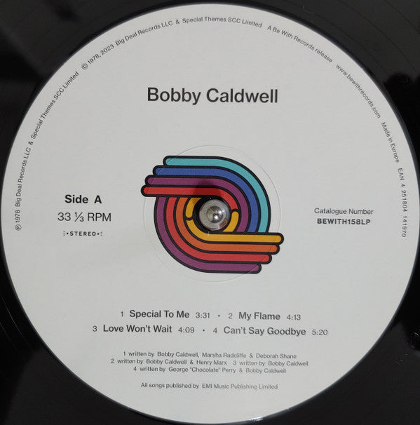 Bobby Caldwell ~ Bobby Caldwell (Vinyl) - Djungel & Jazz