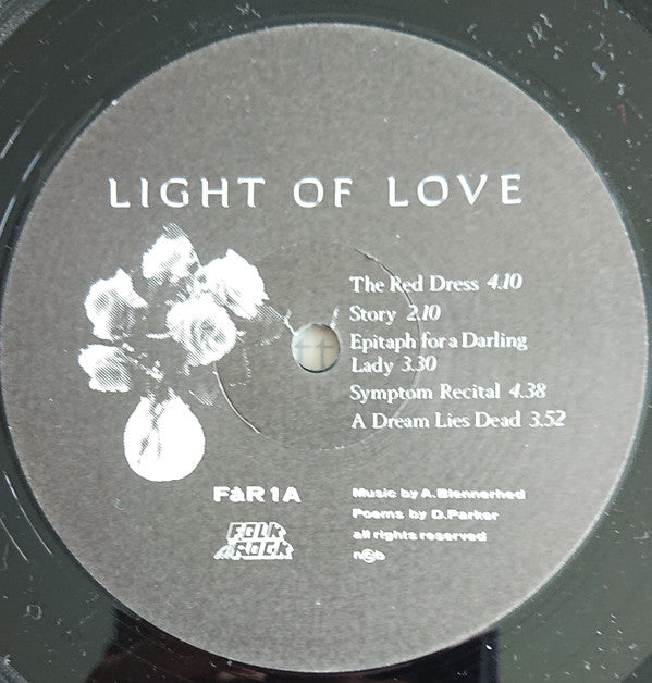 Light Of Love (3) : Poems By Dorothy Parker (LP, Album)