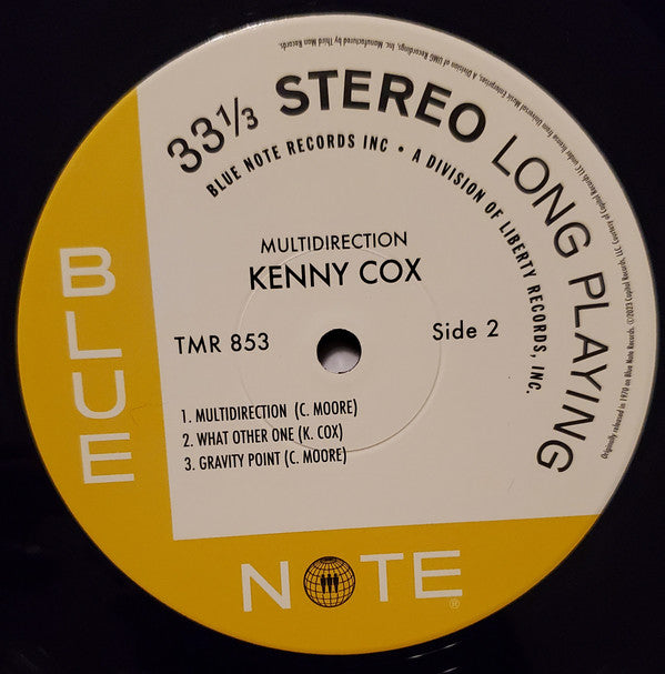 Kenny Cox And The Contemporary Jazz Quintet ~ Multidirection (Vinyl) - Djungel & Jazz