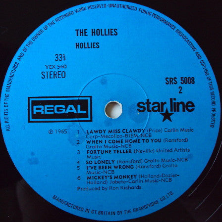 The Hollies : Reflection (LP, Album, RE)