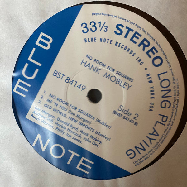 Hank Mobley ~ No Room For Squares (Vinyl) - Djungel & Jazz