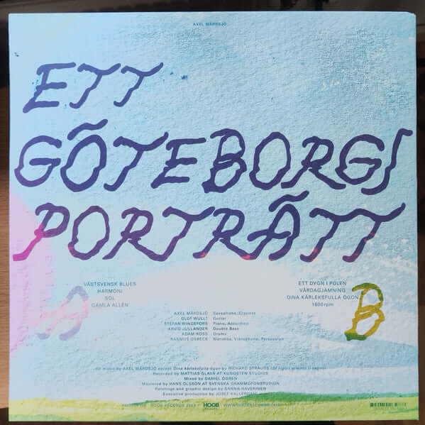 Axel Mårdsjö ~ Ett Göteborgsporträtt (Vinyl) - Djungel & Jazz