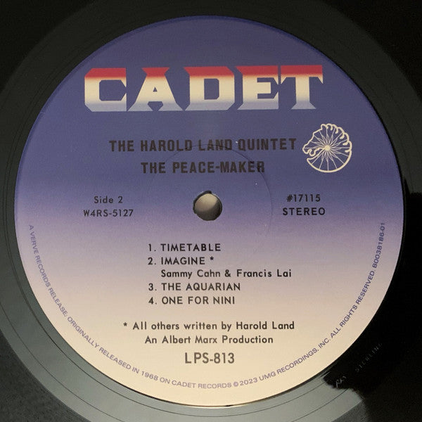 Harold Land Quintet ~ The Peace-Maker (Vinyl) - Djungel & Jazz