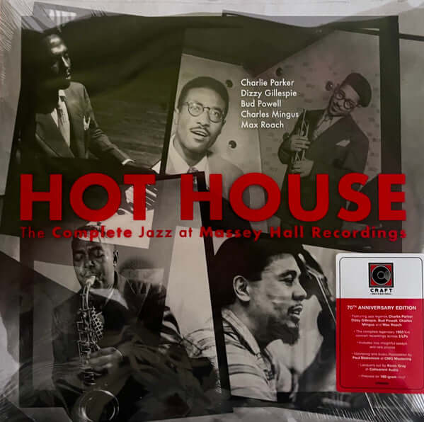 Charlie Parker, Dizzy Gillespie, Bud Powell, Charles Mingus, Max Roach ~ Hot House (The Complete Jazz At Massey Hall Recordings) (Vinyl) - Djungel & Jazz