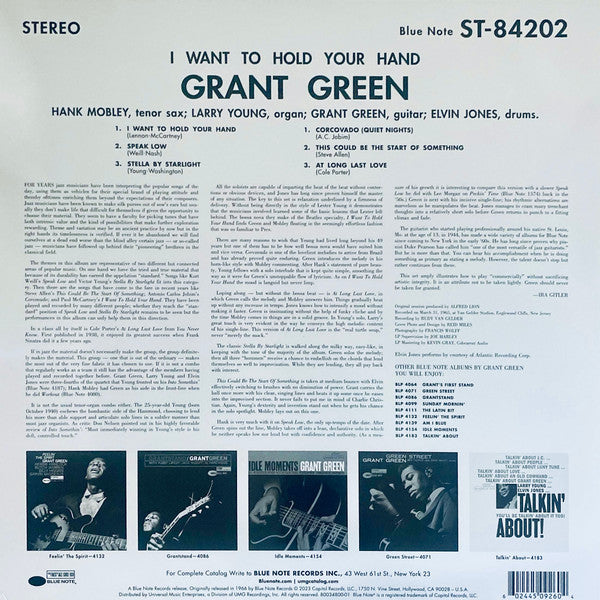 Grant Green ~ I Want To Hold Your Hand (Vinyl) - Djungel & Jazz