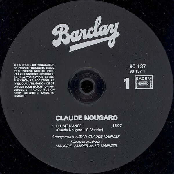 Claude Nougaro ~ Plume D'Ange (Vinyl) - Djungel & Jazz