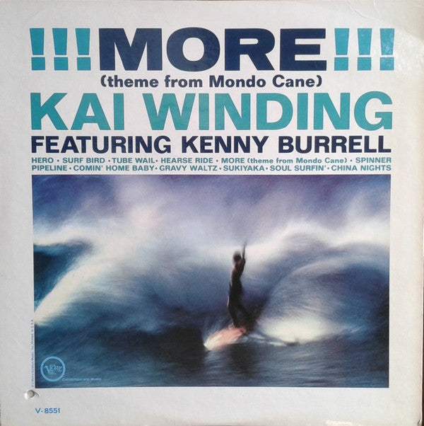 Kai Winding Featuring Kenny Burrell : !!! More !!! (Theme From Mondo Cane) (LP, Album, Mono)