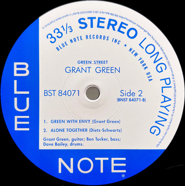 Grant Green ~ Green Street (Vinyl) - Djungel & Jazz