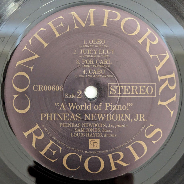 Phineas Newborn Jr. ~ A World Of Piano! (Vinyl) - Djungel & Jazz