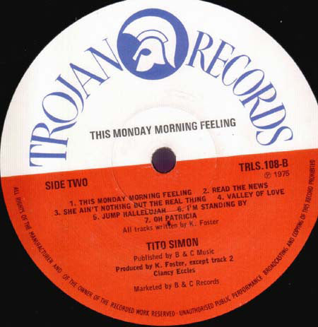 Tito Simon : This Monday Morning Feeling (LP, Album)