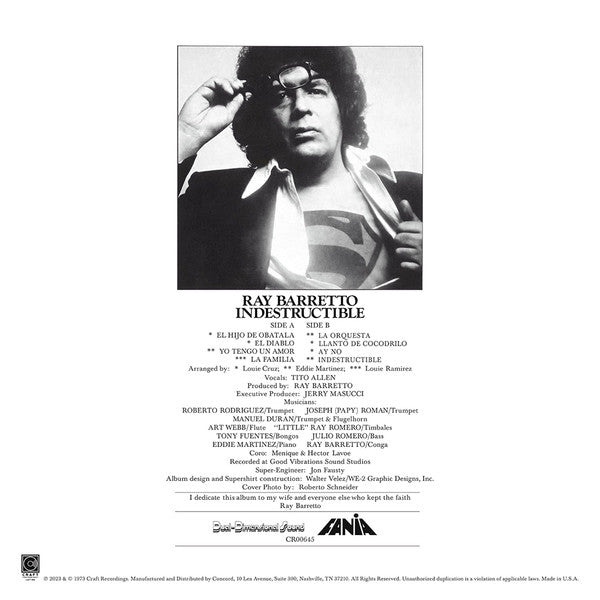 Ray Barretto ~ Indestructible (Vinyl) - Djungel & Jazz