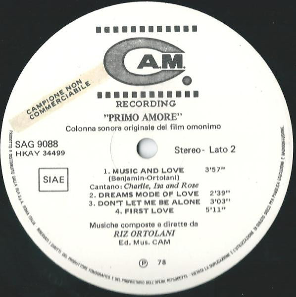 Riz Ortolani ~ Primo Amore (Vinyl) - Djungel & Jazz