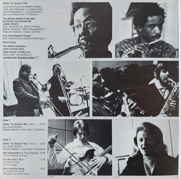 Various : Gittin' To Know Y'All (LP, Album)