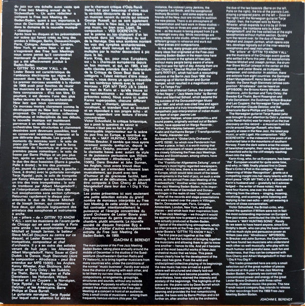 Various : Gittin' To Know Y'All (LP, Album)