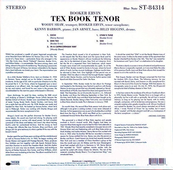 Booker Ervin ~ Tex Book Tenor (Vinyl) - Djungel & Jazz