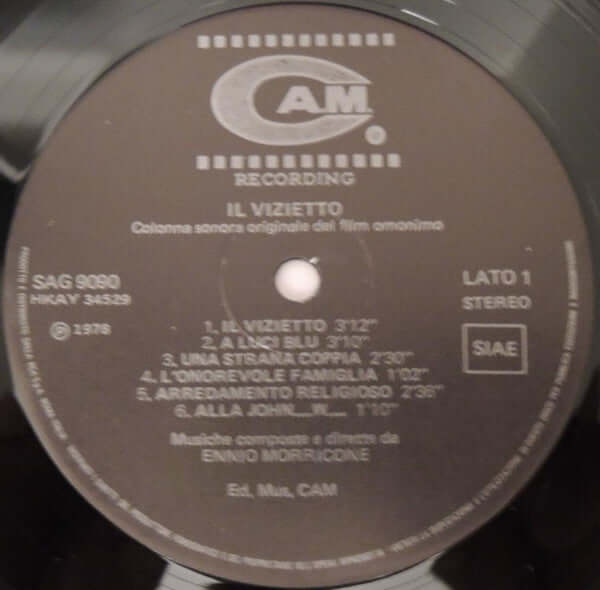 Ennio Morricone ~ Il Vizietto (Colonna Sonora Originale Del Film) (Vinyl) - Djungel & Jazz