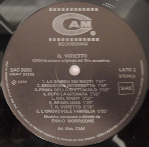 Ennio Morricone ~ Il Vizietto (Colonna Sonora Originale Del Film) (Vinyl) - Djungel & Jazz
