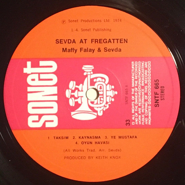 Maffy Falay And Sevda (3) : Live At Fregatten (LP, Album)