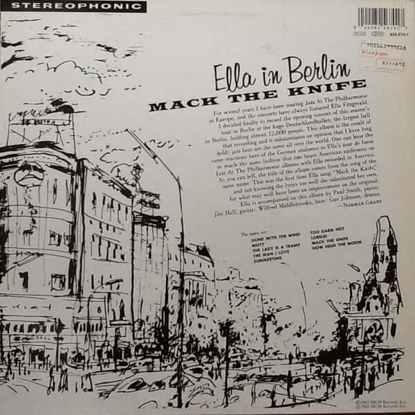 Ella Fitzgerald : Mack The Knife - Ella In Berlin (LP, Album, RE)