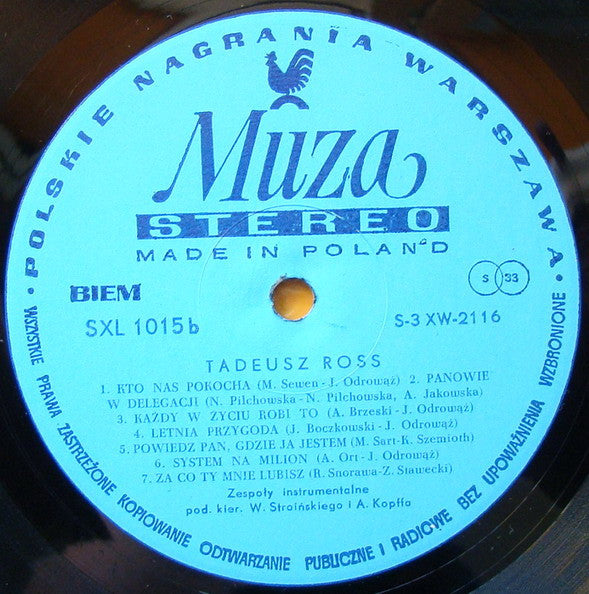 Tadeusz Ross ~ Odpowiedz Uśmiechem (Vinyl) - Djungel & Jazz