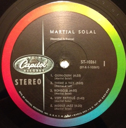 Martial Solal : Martial Solal (LP, Album)