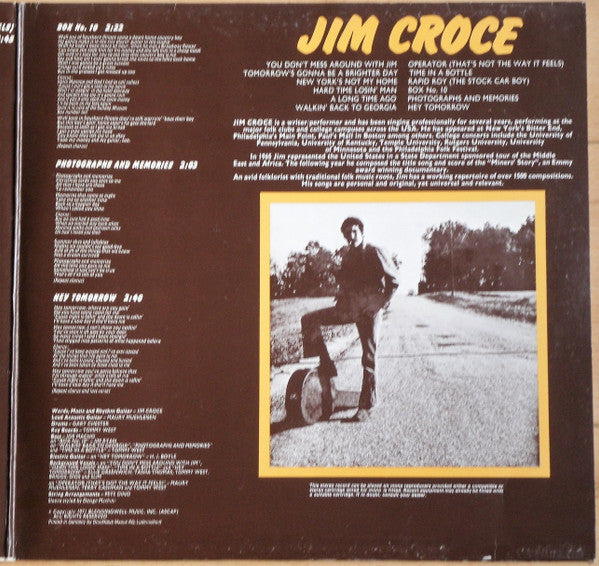 Jim Croce : You Don't Mess Around With Jim (LP, Album, Gat)