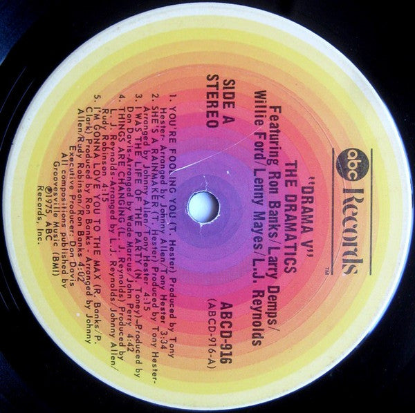 The Dramatics : Drama V (LP, Album, Gat)