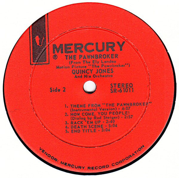 Quincy Jones And His Orchestra : The Pawnbroker (Explosive Motion Picture Score) (LP, Album)
