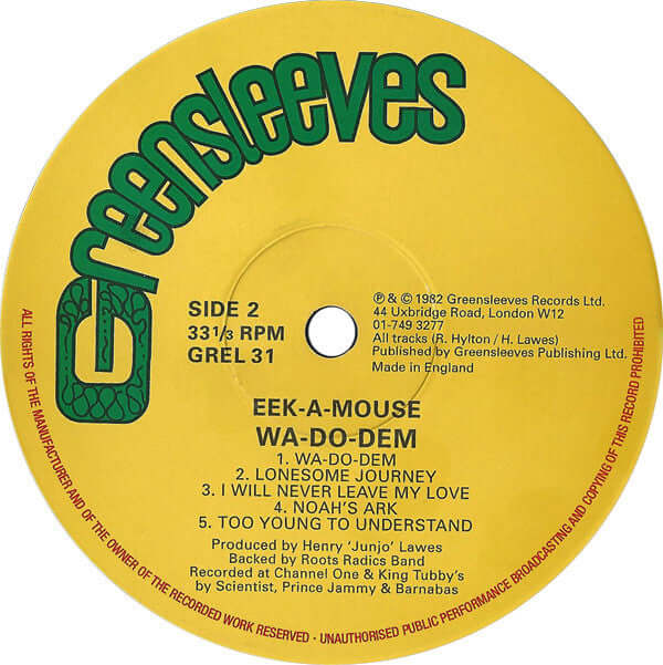 Eek-A-Mouse ~ Wa-Do-Dem (Vinyl) - Djungel & Jazz