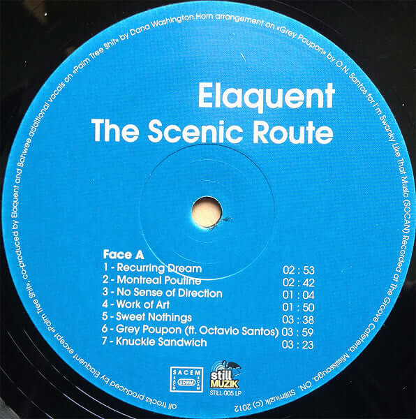 Elaquent : The Scenic Route (LP, Album, Ltd)