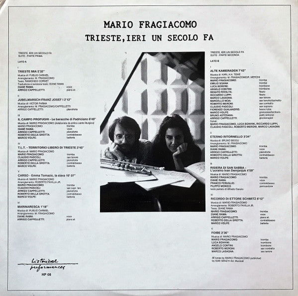 Mario Fragiacomo : Trieste, Ieri Un Secolo Fa (LP, Album)