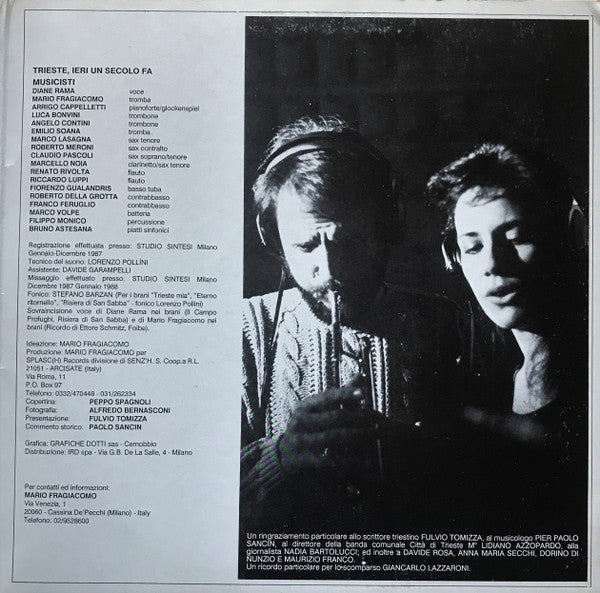 Mario Fragiacomo ~ Trieste, Ieri Un Secolo Fa (Vinyl) - Djungel & Jazz