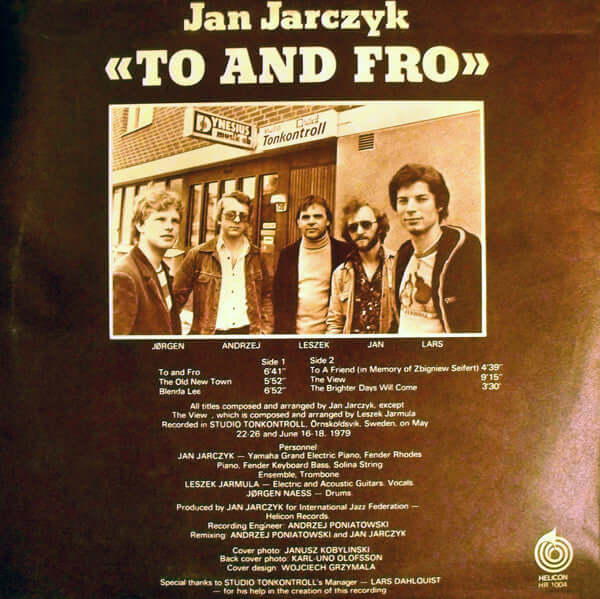 Jan Jarczyk ~ To And Fro (Vinyl) - Djungel & Jazz