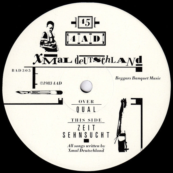 X Mal Deutschland : Qual (12", Single)