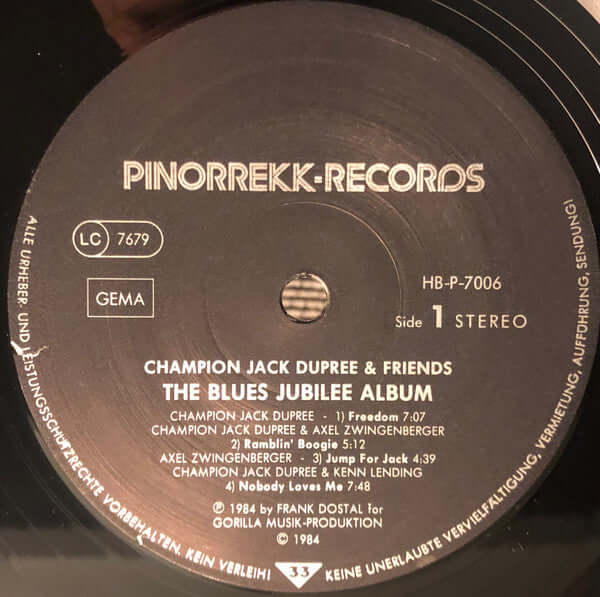 Champion Jack Dupree : The Blues Jubilee Album (2xLP)