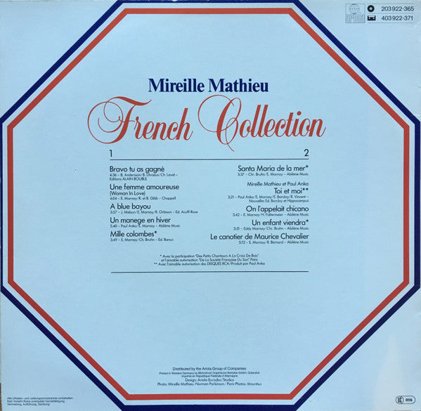 Mireille Mathieu ~ French Collection (Vinyl) - Djungel & Jazz