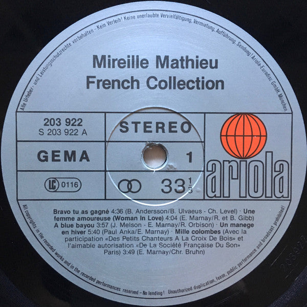 Mireille Mathieu : French Collection (LP, Comp)