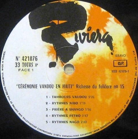Maurice Bitter : Cérémonie Vaudou En Haïti (LP, Album, RE)