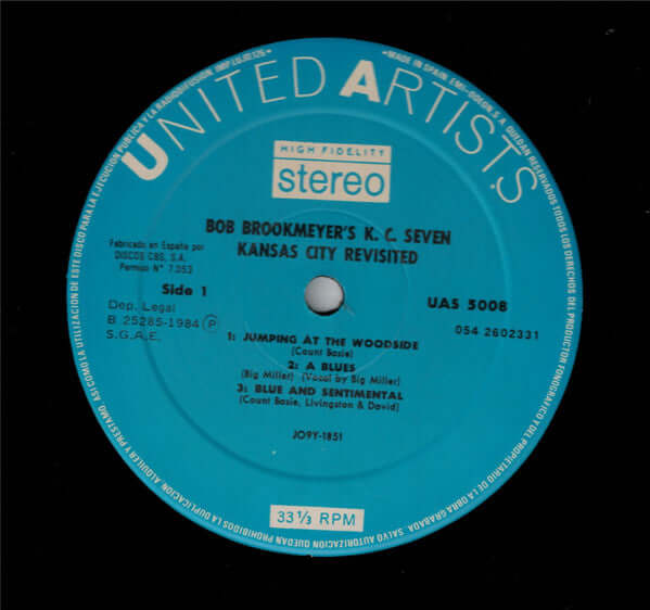 Bob Brookmeyer : Kansas City Revisited (LP, Album, RE)