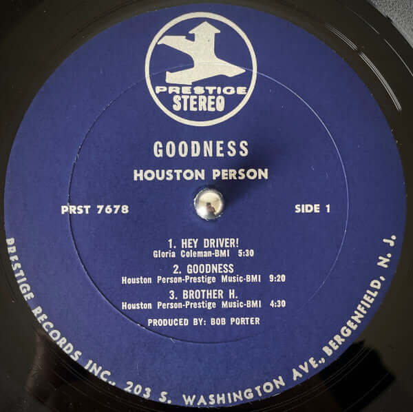 Houston Person : Goodness! (LP, Album)